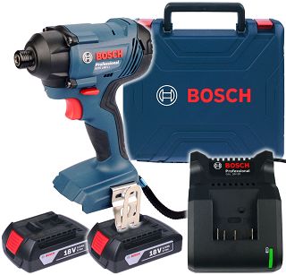 Zakrętarka udarowa 160Nm GDR 18V-160 BOSCH 2x2,0Ah + walizka
