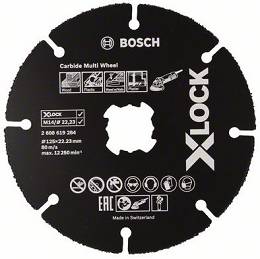 Uniwersalna tarcza widiowa 125mm/1mm BOSCH X-LOCK
