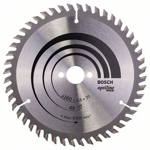 Tarcza pilarska 160/20mm Optiline Wood BOSCH (48 zębów)