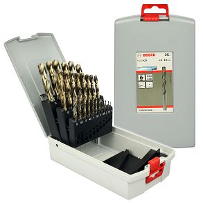 Zestaw 25 wierteł HSS-CO do metalu BOSCH