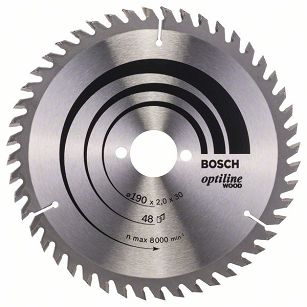 Tarcza pilarska 190/30mm Optiline Wood BOSCH (48 zębów)