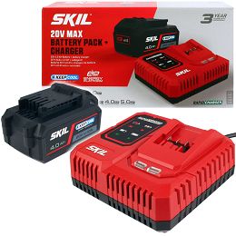 Ładowarka 20V RAPIDCHARGER + akumulator 4,0Ah SKIL