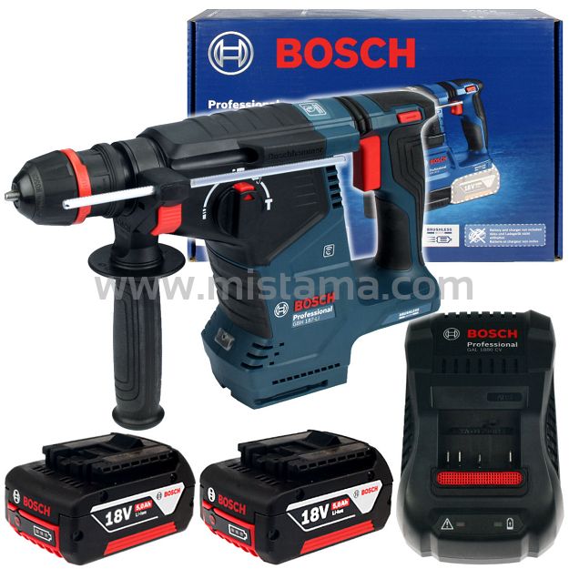 Młotowiertarka GBH 187-LI ONE CHUCK BOSCH 2x5,0Ah