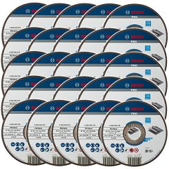 Tarcza korundowa do cięcia stali 125/1,6mm BOSCH - zestaw 25 szt.