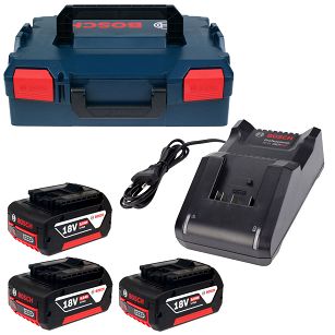 Zestaw 3 akumulatorów 18V Li-Ion 5,0Ah + ładowarka GAL 18V-40 BOSCH