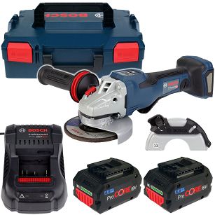 Szlifierka GWS 18V-15 PSC BOSCH 2x8,0Ah BITURBO L-BOXX