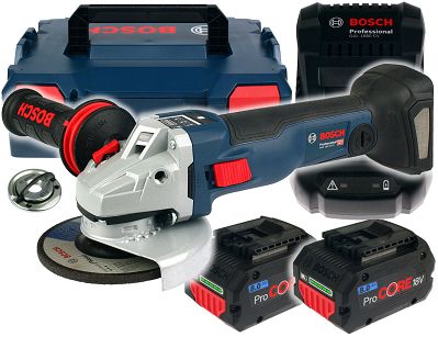 Szlifierka kątowa GWS 18V-10 SC BOSCH 2x8,0Ah L-BOXX
