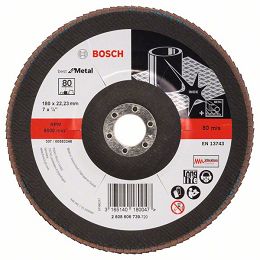 Tarcza listkowa X571 do metalu 180mm GR.80 BOSCH (wypukła)