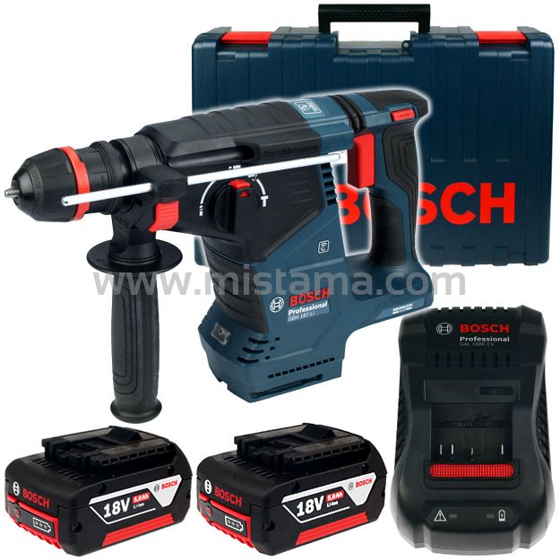 Młotowiertarka GBH 187-LI ONE CHUCK BOSCH 2x5,0Ah + walizka