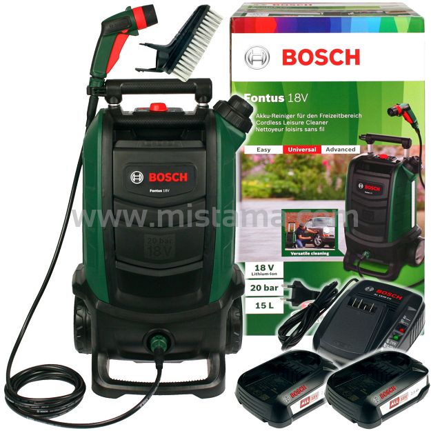 Myjka ciśnieniowa 18V FONTUS 2 BOSCH 2x2,5Ah