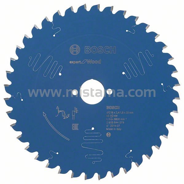 Tarcza pilarska 216/30mm Expert for Wood BOSCH (40 zębów)