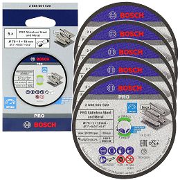 Tarcza korundowa 76mm/1,0mm BOSCH (do GWS 12V-76) - 5 sztuk