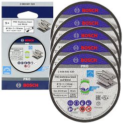 Tarcza korundowa 76mm/1,0mm BOSCH (do GWS 12V-76) - 5 sztuk