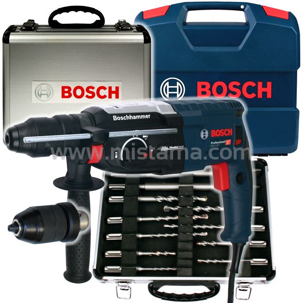 Młotowiertarka GBH 2-28 F BOSCH + walizka + 11 wierteł i dłut