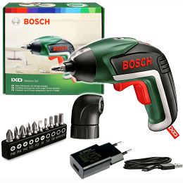 Wkrętarka IXO V BOSCH + 10 bitów + mimośród + adapter kątowy