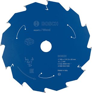 Tarcza pilarska 165/20mm Expert for Wood BOSCH (12 zębów) do pilarek aku