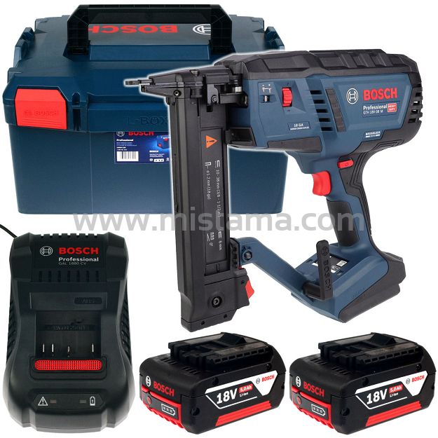 Akumulatorowy zszywacz GTH 18V-38 M BOSCH L-BOXX 2x5,0Ah