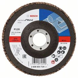Tarcza listkowa X431 do metalu 125mm GR.120 BOSCH (płaska)