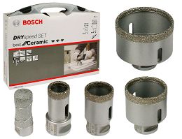 Zestaw 5 otwornic diamentowych BOSCH (do twardej ceramiki)