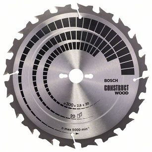 Tarcza pilarska 300/30mm Construct Wood BOSCH (20 zębów)
