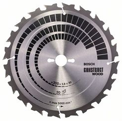Tarcza pilarska 300/30mm Construct Wood BOSCH (20 zębów)