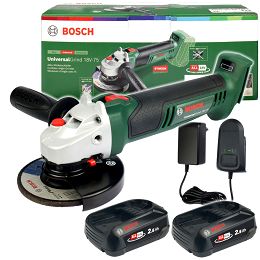 Szlifierka kątowa UNIVERSALGRIND 18V-75 BOSCH 2x2,5Ah