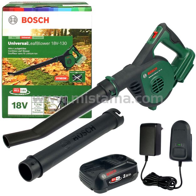 Akumulatorowa dmuchawa do liści UniversalLeafBlower 18V-130 BOSCH 1x2,5Ah