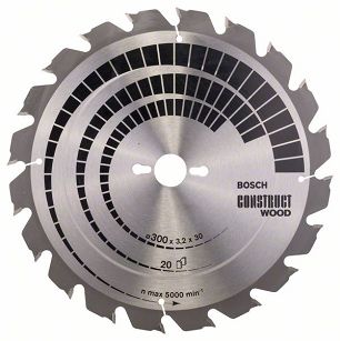 Tarcza pilarska 300/30mm Construct Wood BOSCH (20 zębów)