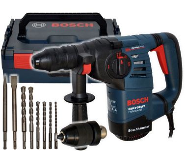 Młotowiertarka GBH 3-28 DFR BOSCH L-BOXX + 8 wierteł i dłut