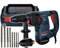 Młotowiertarka GBH 3-28 DFR BOSCH L-BOXX + 8 wierteł i dłut