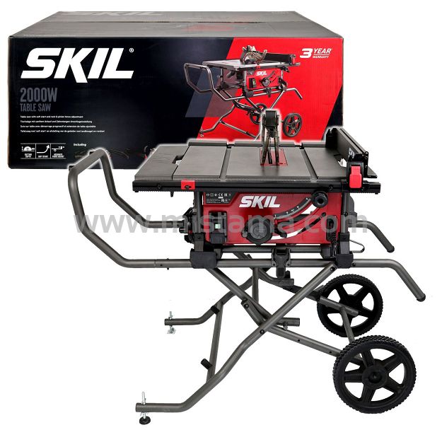 Pilarka stołowa 2000W 254mm 1343 SKIL + mobilny stół roboczy