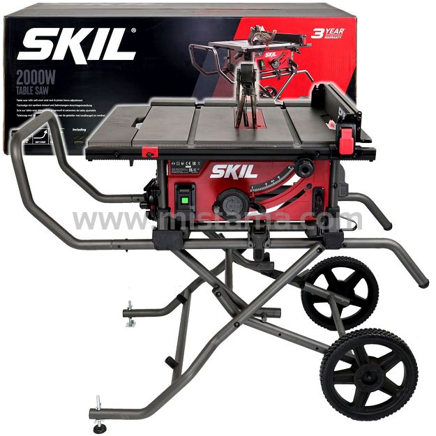 Pilarka stołowa 2000W 254mm 1343 SKIL + mobilny stół roboczy