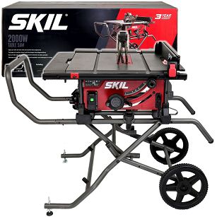 Pilarka stołowa 2000W 254mm 1343 SKIL + mobilny stół roboczy