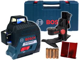 Laser krzyżowy GLL 3-80 BOSCH + uchwyt BM1