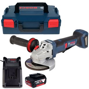 Szlifierka kątowa GWS 18V-11 PS BOSCH L-BOXX 1x4,0Ah z obrotową rękojeścią