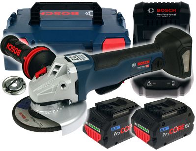 Szlifierka kątowa GWS 18V-10 PC BOSCH 2x8,0Ah L-BOXX