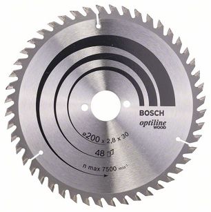 Tarcza pilarska 200/30mm Optiline Wood BOSCH (48 zębów)