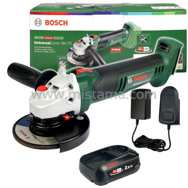 Szlifierka kątowa UNIVERSALGRIND 18V-75 BOSCH 1x2,5Ah