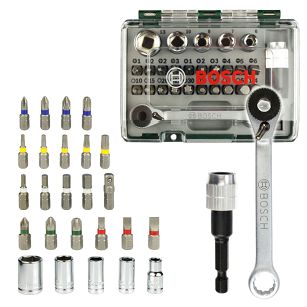 Zestaw 27 szt. bitów i nasadek z grzechotką BOSCH