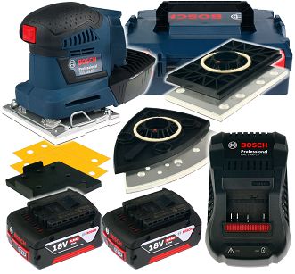 Szlifierka oscylacyjna GSS 18V-10 BOSCH 2x5,0Ah L-BOXX