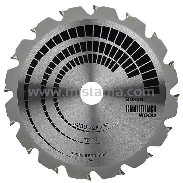 Tarcza pilarska 230/30mm Construct Wood BOSCH (16 zębów)