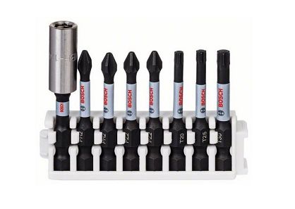Zestaw 7 kling PH/PZ/TORX Impact Control BOSCH + przedłużka
