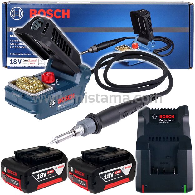Lutownica akumulatorowa 18V 250°C - 450°C GLK 18V-450 BOSCH 2x5,0Ah