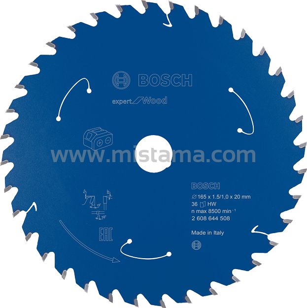 Tarcza pilarska 165/20mm Expert for Wood BOSCH (36 zębów) do pilarek aku