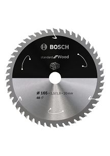Tarcza pilarska 165/20mm Standard for Wood BOSCH (48 zębów) do pilarek aku