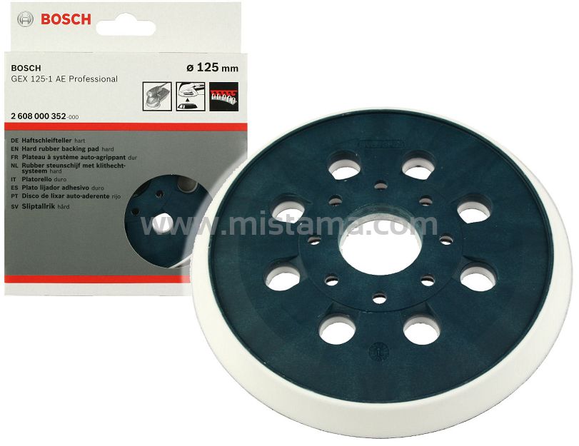 Talerz szlifierski 125 mm (twardy) BOSCH do GEX 125-1 AE