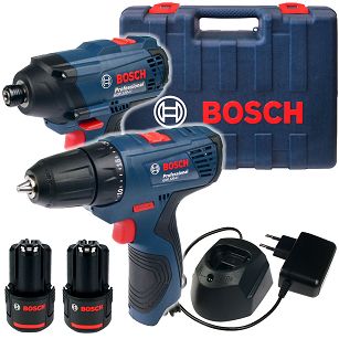 Zestaw GSR 120-LI + GDR 120-LI BOSCH 2x2,0Ah + walizka