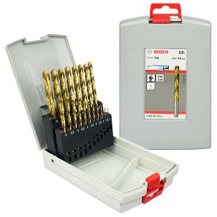 Zestaw 19 wierteł HSS-TIN do metalu BOSCH