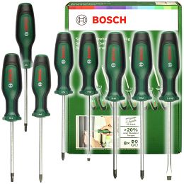 Zestaw 8 różnych wkrętaków ręcznych BOSCH