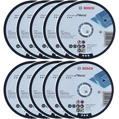 Zestaw 10 tarcz korundowych 125/1,0mm BOSCH (do cięcia metalu i stali)